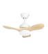 Calar 75cm Ceiling Fan White LED 23.8W CCT 2700-4000-6000K On-Off-1