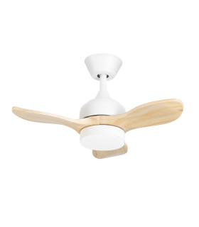 Calar 75cm Ceiling Fan White LED 23.8W CCT 2700-4000-6000K On-Off-1