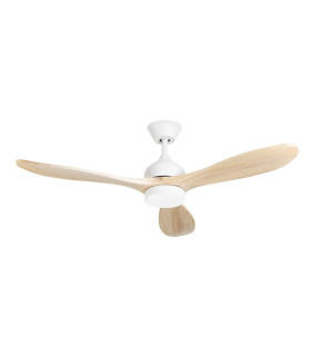 Calar 132cm Ceiling Fan White LED 23W CCT 2700-4000-6000K On-Off-1