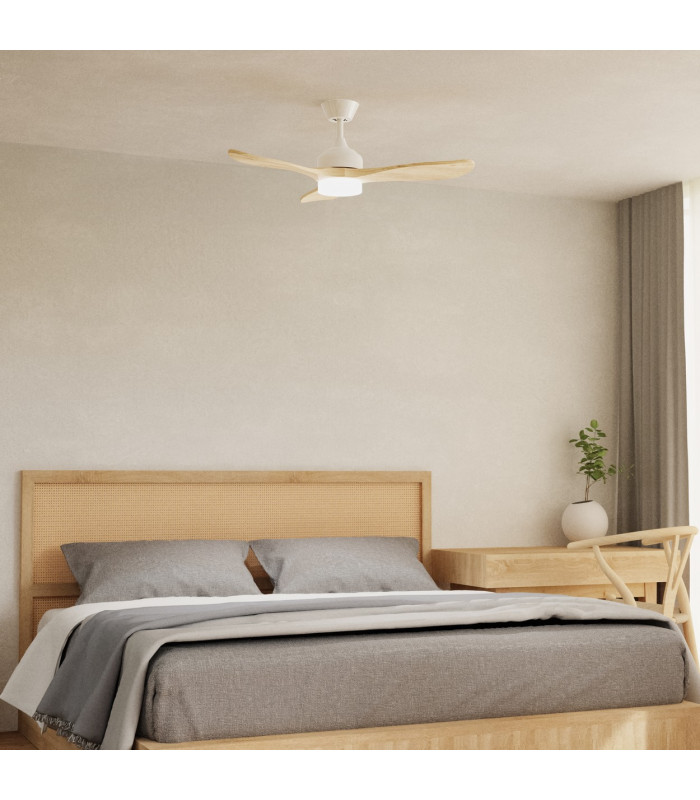Calar 132cm Ceiling Fan White LED 23W CCT 2700-4000-6000K On-Off-2