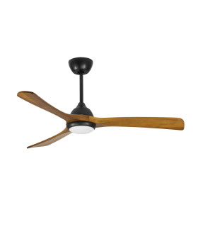 Bosc 122cm Ceiling Fan Black LED 20.2W CCT 3000-4000-5000K On-Off