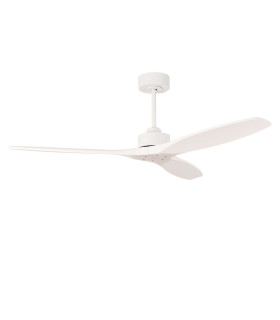 Stem 133cm Ceiling Fan White With White Blades Sandblasted
