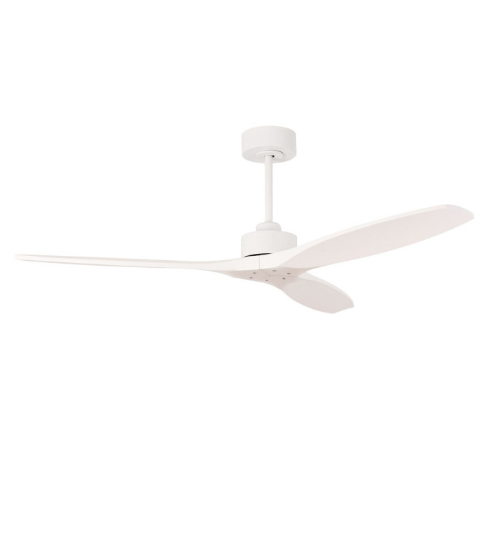 Stem 133cm Ceiling Fan White With White Blades Sandblasted