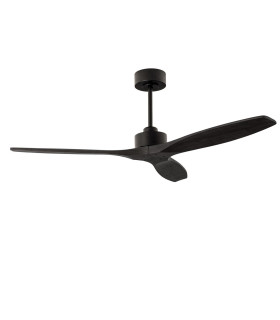 Stem 133cm Ceiling Fan Black With Black Blades