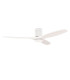 Stem 132cm Ceiling Fan White With White Blades Sandblasted LED 20.2W CCT 3000-4000-5000K On-Off