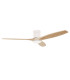 Stem 132cm Ceiling Fan White With Light Wood Blades Sandblasted LED 20.2W CCT 3000-4000-5000K On-Off