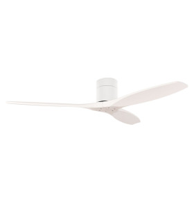 Stem 132cm Ceiling Fan White With White Blades