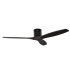 Stem 132cm Ceiling Fan Black With Black Blades
