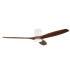 Stem 132cm Ceiling Fan White With Dark Wood Blades Sandblasted LED 20.2W CCT 3000-4000-5000K On-Off