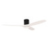 Stem 132cm Ceiling Fan Black With White Blades Sandblasted LED 20.2W CCT 3000-4000-5000K On-Off