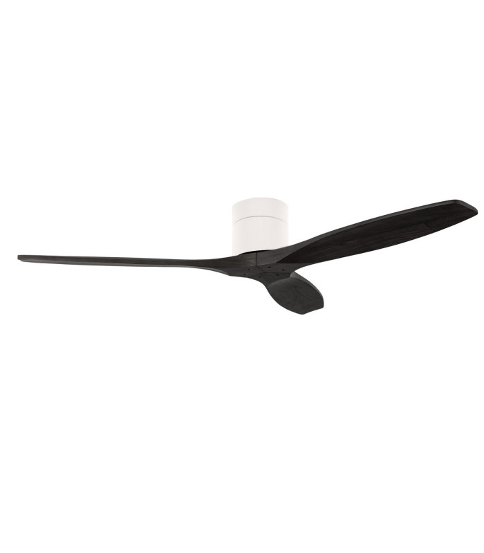 Stem 132cm Ceiling Fan White With Black Blades