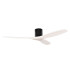 Stem 132cm Ceiling Fan Black With White Blades