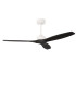 Stem 133cm Ceiling Fan White With Black Blades