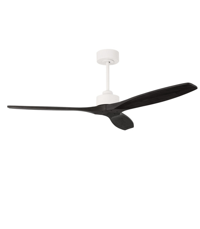 Stem 133cm Ceiling Fan White With Black Blades