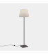 Metrica Square Floor Lamp with Tapered Shade Black E27 15W