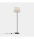 Metrica Round Floor Lamp with Tapered Shade Black E27 15W