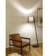 Clip Floor Lamp with Tapered Shade Black E27 15W-4