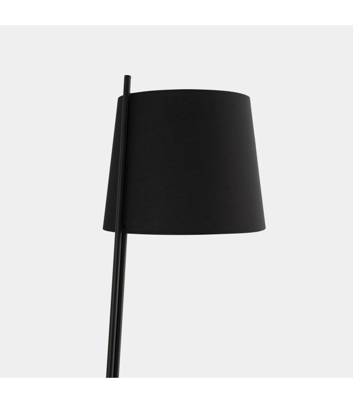 Clip Floor Lamp with Tapered Shade Black E27 15W-5