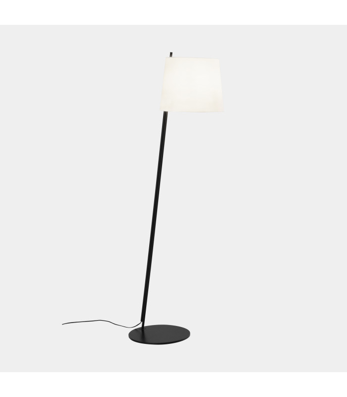 Clip Floor Lamp with Tapered Shade Black E27 15W-6
