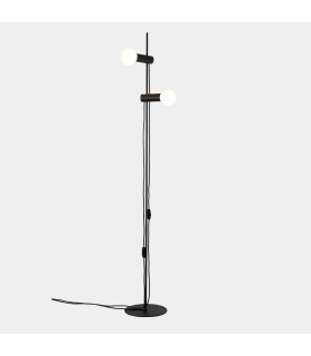 Nude Double Multi Arm Floor Lamp Black E27 30W-1