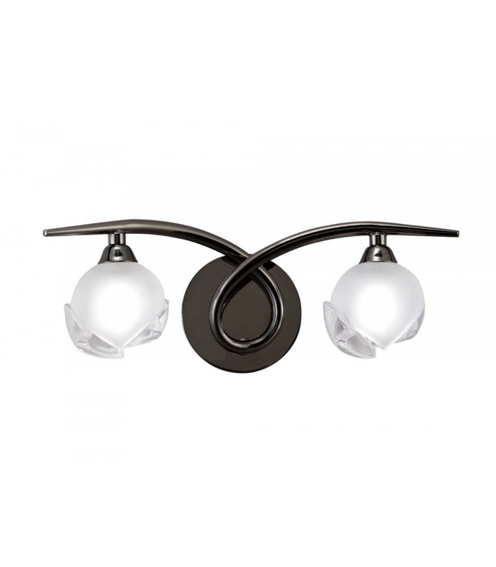 Wall Lamp Switched 2 Light G9, Black Chrome - 1
