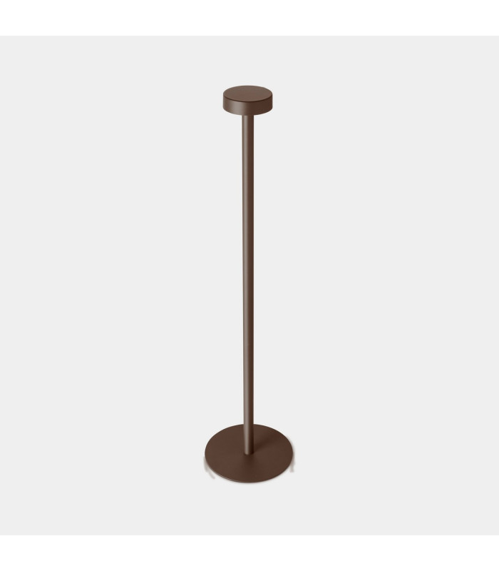 Orbit Rechargeable Covered Outdoor Portable Lamp Brown LED 1.5W 2700K IP65 Touch Dimming