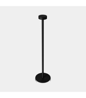 Orbit Rechargeable Covered Outdoor Portable Lamp Black LED 1.5W 3000K IP65 Touch Dimming