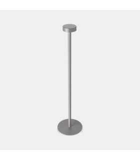 Orbit Rechargeable Covered Outdoor Portable Lamp Grey LED 1.5W 3000K IP65 Touch Dimming