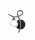 Wall Lamp Left Switched 1 Light G9, Black Chrome - 1