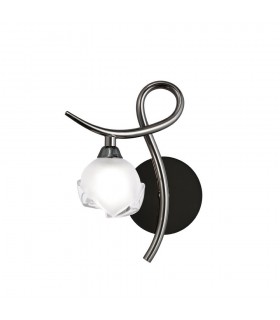 Wall Lamp Left Switched 1 Light G9, Black Chrome - 1