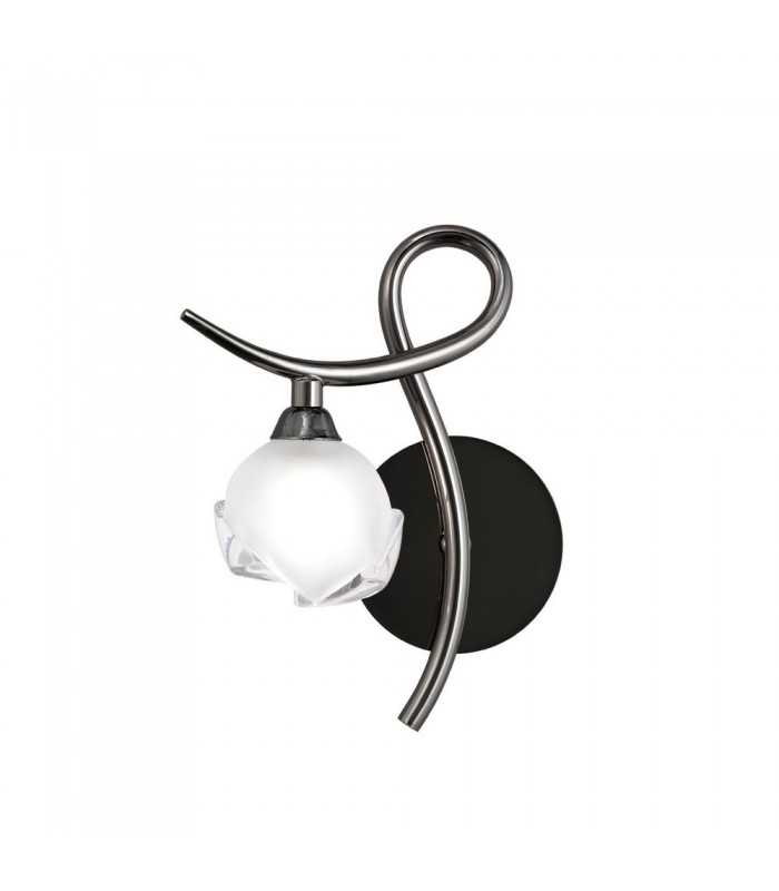 Wall Lamp Left Switched 1 Light G9, Black Chrome - 1