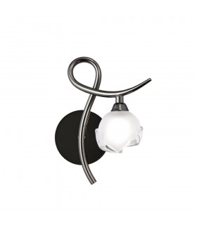 Wall Lamp Right Switched 1 Light G9, Black Chrome - 1