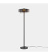 Levels Twin Dome 42cm LED Integrated Floor Lamp Black Fumé 17W CCT 2700-3000-4000K Push-1