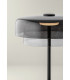 Levels Twin Dome 42cm LED Integrated Floor Lamp Black Fumé 17W CCT 2700-3000-4000K Push-3