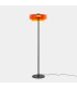 Levels Twin Dome 42cm LED Integrated Floor Lamp Black Amber 17W CCT 2700-3000-4000K Push-1