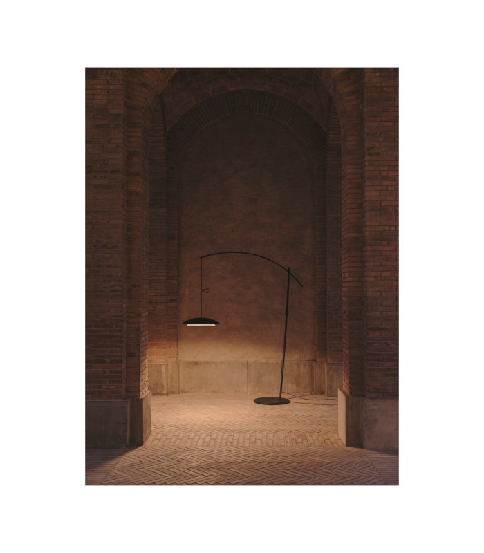 Noway Arc Floor Lamp Black LED 25.4W CCT 2700-3000-4000K Push-2