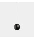 Punto Globe Pendant Ceiling Light Black LED 6.5W 3000K On-Off