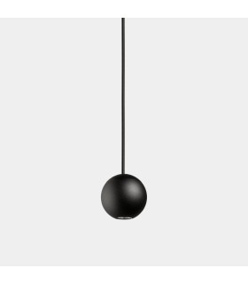 Punto Globe Pendant Ceiling Light Black LED 6.5W 3000K On-Off