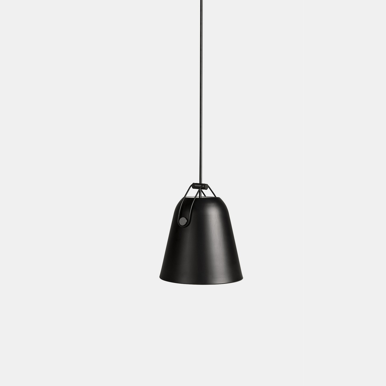 Napa Big Dome Pendant Ceiling Light Black E27 15W