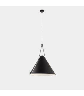 Super Dome Pendant Ceiling Light Black E27 15W-1