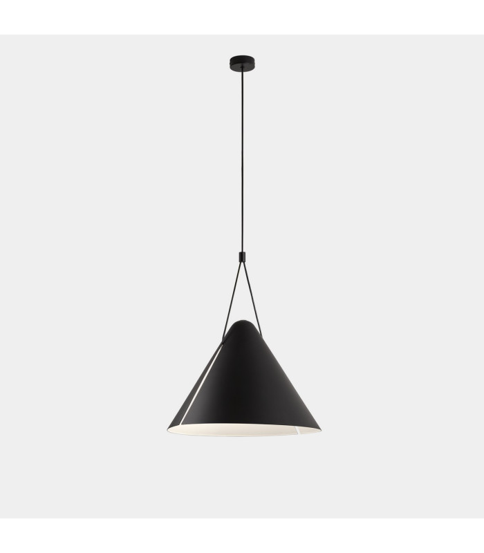 Super Dome Pendant Ceiling Light Black E27 15W-1