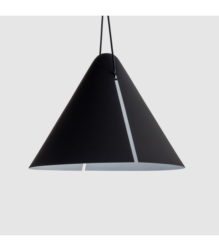 Super Dome Pendant Ceiling Light Black E27 15W-3