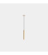 Candle Tall Slim Pendant Ceiling Light Brass LED 4.1W 2700K On-Off-1