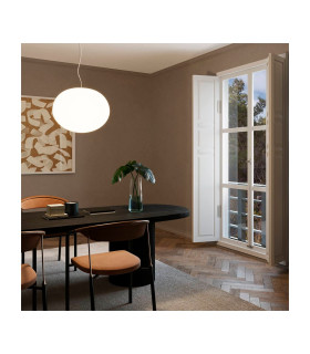 Nimes Globe Pendant Ceiling Light White E27 15W-2