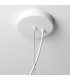 Nimes Globe Pendant Ceiling Light White E27 15W-4