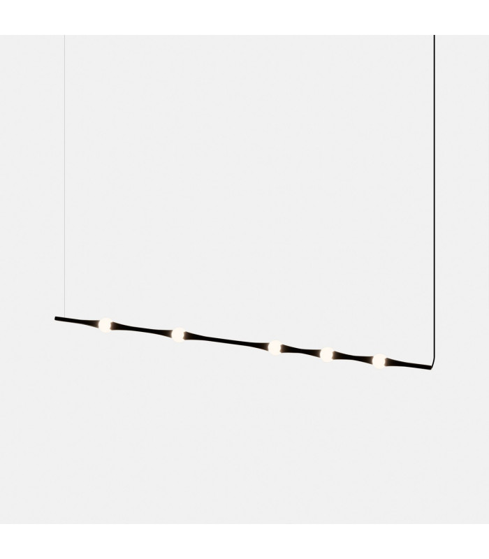 Dew Bar Pendant Ceiling Light 99.5cm Black LED 13W 2700K Dali Dimming-1
