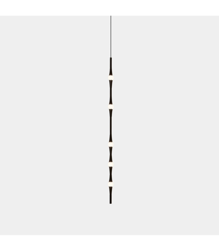 Dew Slim Pendant Ceiling Light 99.2cm Black LED 13W 2700K Dali Dimming-1