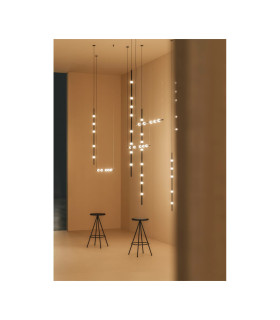 Dew Bar Pendant Ceiling Light 99.5cm Black LED 13W 2700K Dali Dimming-2