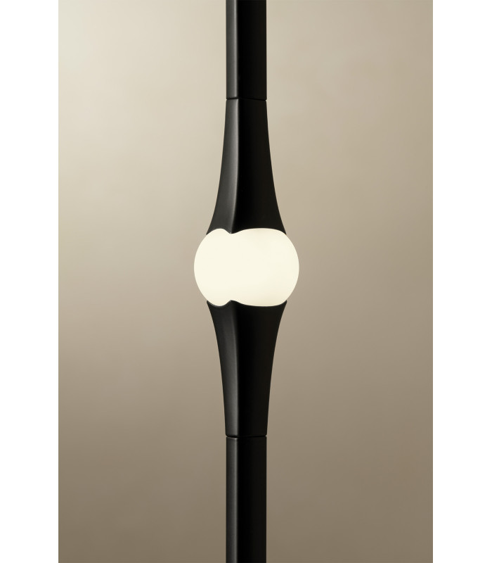Dew Slim Pendant Ceiling Light 99.2cm Black LED 13W 2700K Dali Dimming-3