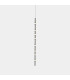 Dew Slim Pendant Ceiling Light 170cm Black LED 21.1W 2700K Dali Dimming-1
